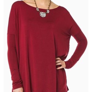 S Maroon long sleeve piko top | PRICE NEGOTIABLE‼️
